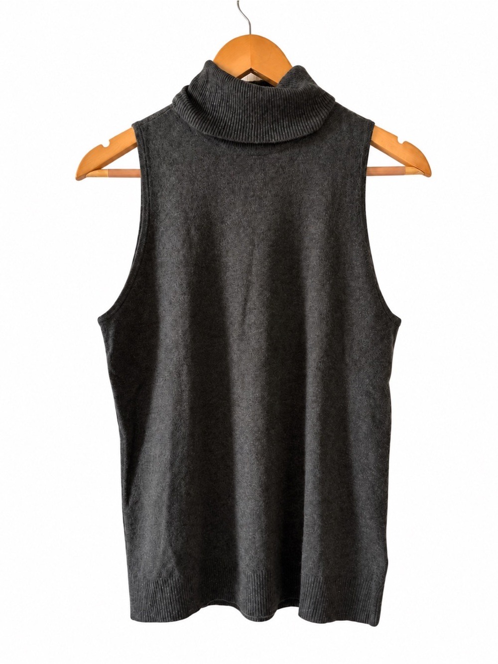 Ralph Lauren Exclusive Grey Sleeveless Cashmere-Silk Sweater M Designer